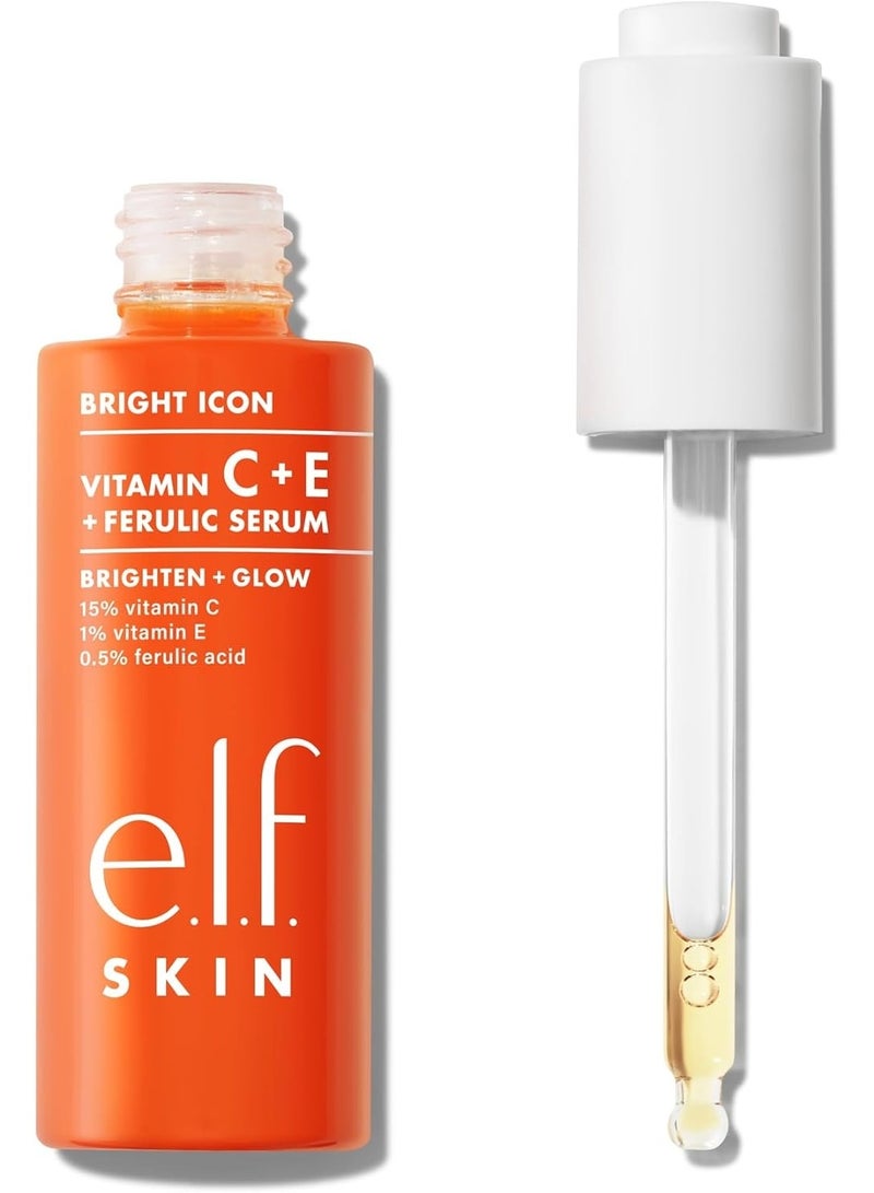 إلف سيروم سكين برايت آيكون لتفتيح وتلطيف البشرة بفيتامين سي + إي + فيروليك، 1 أونصة سائلة - Image 1