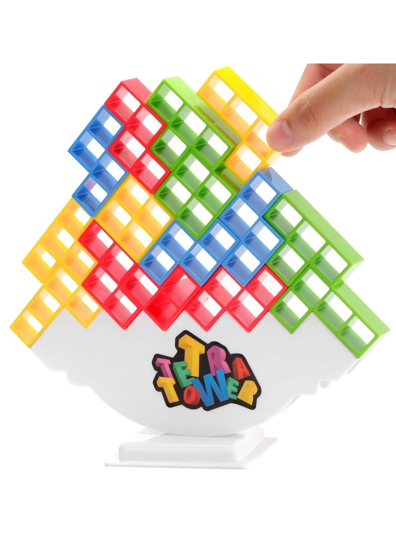 ESSEN 64 pcs Tetra Tower Balance Game Stacking Toys for Kids  - Image 1