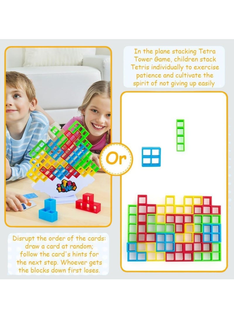 ESSEN 64 pcs Tetra Tower Balance Game Stacking Toys for Kids  - Image 3