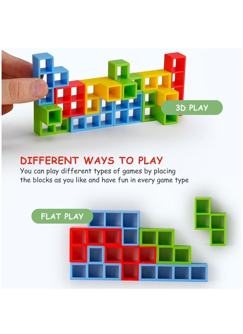 ESSEN 64 pcs Tetra Tower Balance Game Stacking Toys for Kids  - Image 2
