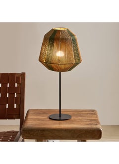 Home Box مصباح طاولة معدني كوليت E27 مع ظل من حبل القطن 29 × 29 × 59.5 سم  - Image 2