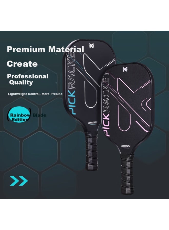 40,000 Km Pickleball Paddle Set T300 Carbon Fiber Dual Paddle Tournament-grade Professional Durable Pp Honeycomb Core Lightweight Featherweight - Image 2