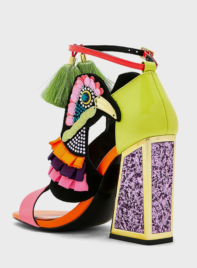 Kat Maconie Kicker Flared High Heel Sandals