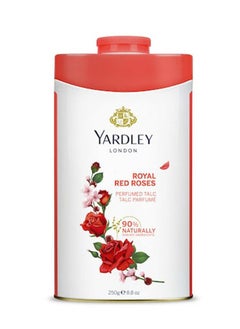 Yardley Red Roses Perfumed Talc Powder 250grams  - Image 1