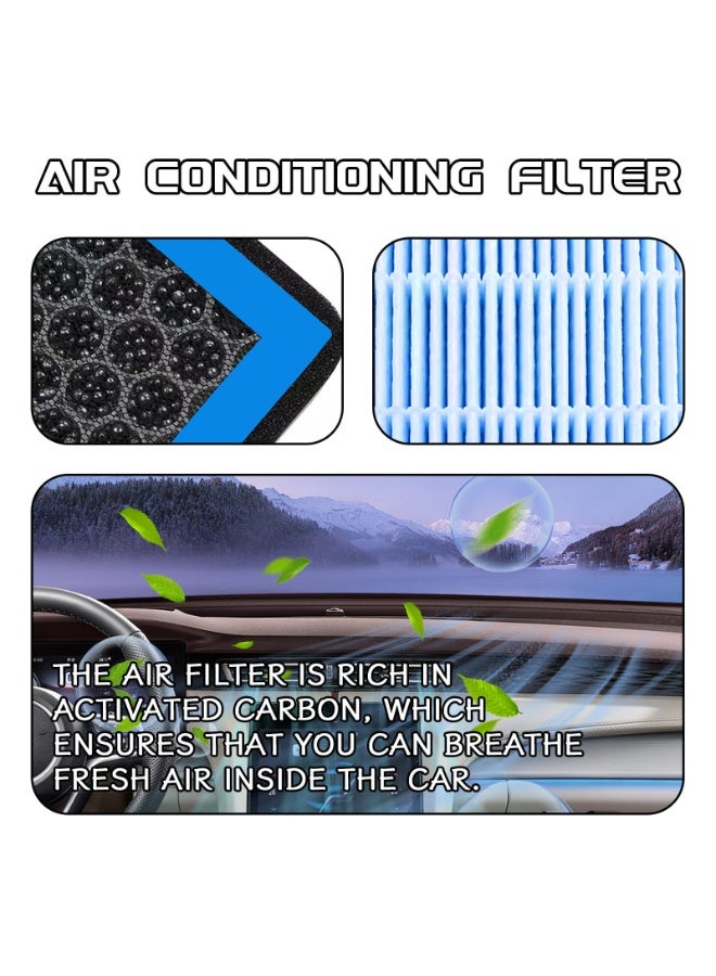 BOAO CF10285 Cabin Air Filter With Activated Carbon For Toyota 4Runner Highlander RAV4 Tundra Camry Corolla Prius Land Cruiser Sequoia Sienna Avalon 2010 2011 2012 2013 2014 2015 2016 2017 2018 2019 2020 - Image 4