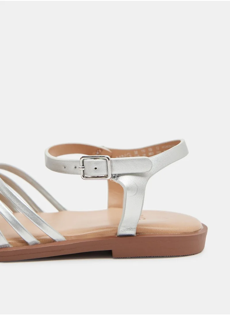 MANGO Girls Strappy Sandals