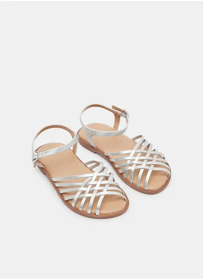 MANGO Girls Strappy Sandals