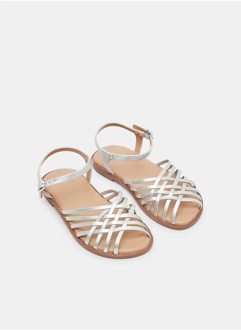 MANGO Girls Strappy Sandals