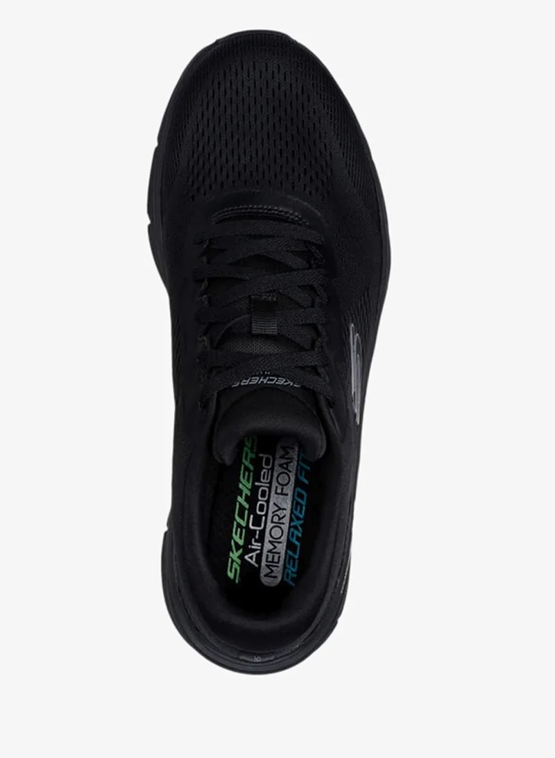 SKECHERS Men's Mesh Detail Lace-Up Sports Shoes - D LUX WALKER 2 0 SWAVE