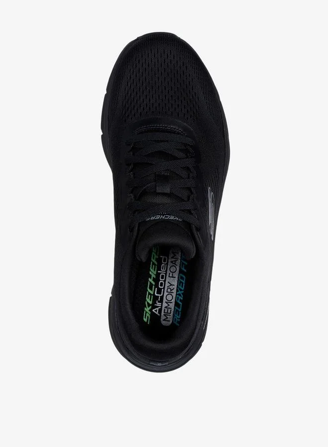 SKECHERS Men's Mesh Detail Lace-Up Sports Shoes - D LUX WALKER 2 0 SWAVE