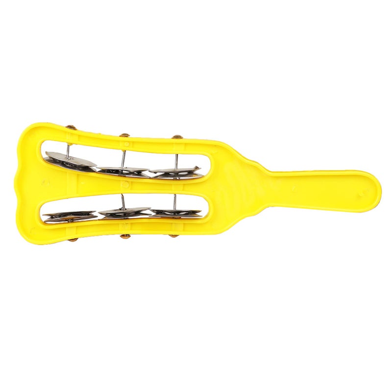 GUG Plastic Manjira - Musical Instrument for Bhajan and Kirtans, Khartal for Mandir aarti (Jheeka) 3 line Multicolor - Image 3