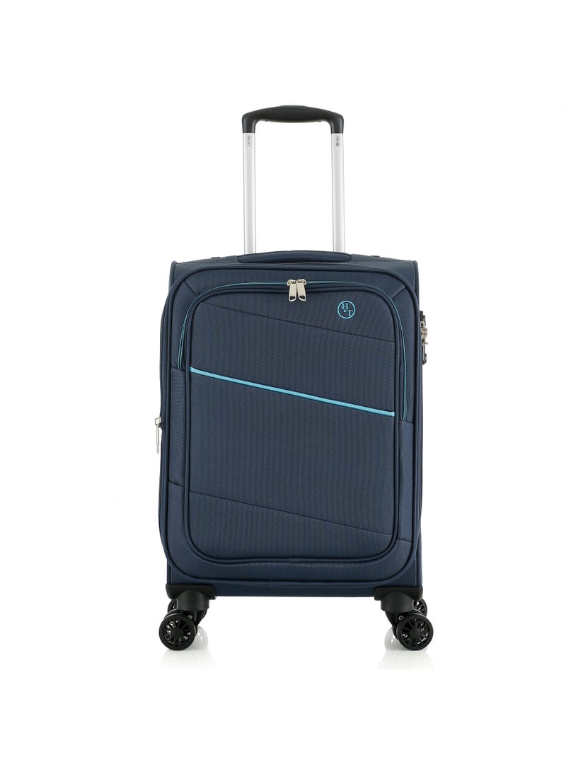 اتش تي طقم حقائب سفر من 3 قطع من H.T | حقائب سفر ذات غلاف ناعم | طقم حقائب سفر خفيفة الوزن قابلة للتوسيع بعجلات (33 لترًا، حقيبة سفر خفيفة الوزن) (حقيبة يد/حقيبة صغيرة للمقصورة 20 بوصة) - Image 1