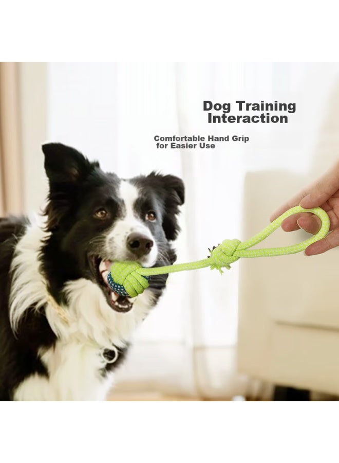 HelloJoy ojoy Dog Toys, Durable Chew And Teething Rope Ball Set, Pet Puppy Toys, Self-entertainment, 5-piece Set - Image 2