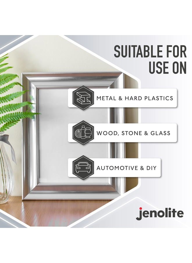 JENOLITE طلاء رذاذ جينوليت كروم معدني، مناسب للاستخدام الداخلي والخارجي، 400 مل - Image 3