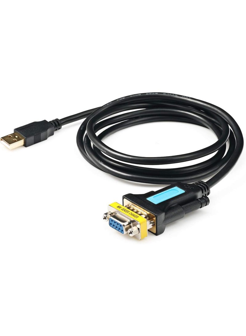igeekwell USB to RS232 Adapter with Prolific PL2303 Chipset USB2.0 Male to RS232 Female DB9 Serial Cable 2m 6ft for Windows XP,Windows Vista,7,8,10,Mac OS 10.6 Above Linux，2M,1PACK - Image 4