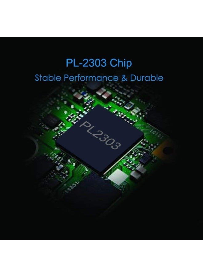 igeekwell USB to RS232 Adapter with Prolific PL2303 Chipset USB2.0 Male to RS232 Female DB9 Serial Cable 2m 6ft for Windows XP,Windows Vista,7,8,10,Mac OS 10.6 Above Linux，2M,1PACK - Image 5