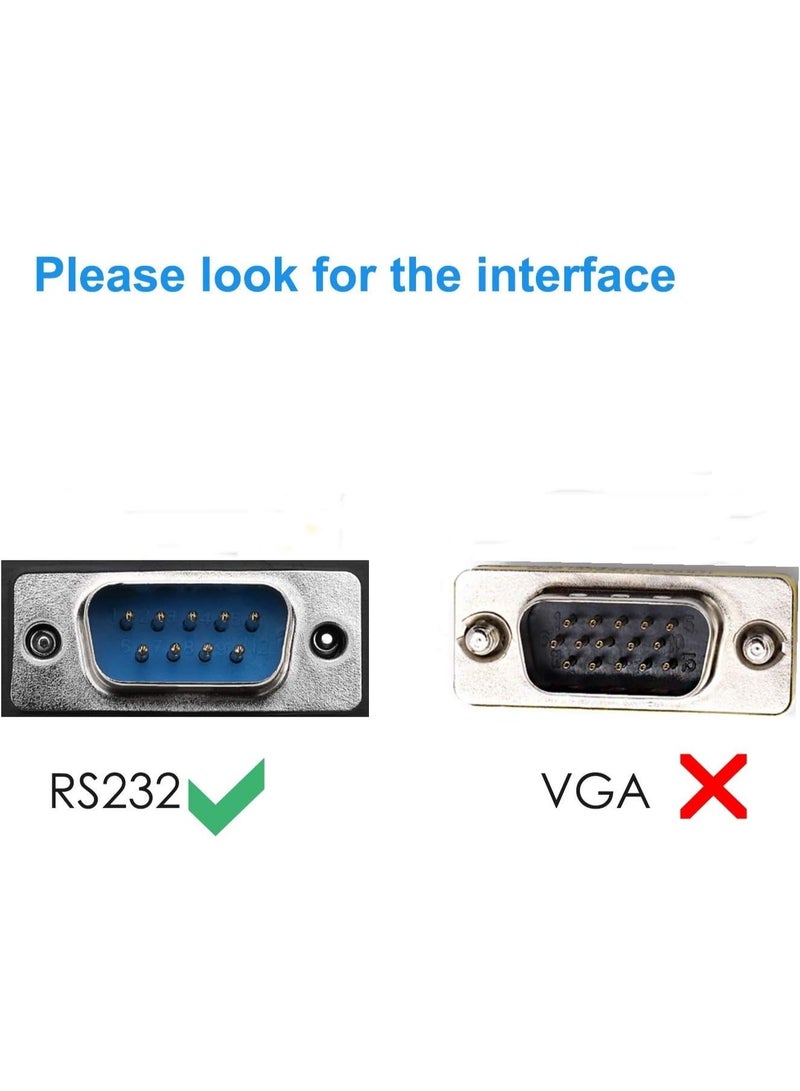 igeekwell USB to RS232 Adapter with Prolific PL2303 Chipset USB2.0 Male to RS232 Female DB9 Serial Cable 2m 6ft for Windows XP,Windows Vista,7,8,10,Mac OS 10.6 Above Linux，2M,1PACK - Image 2