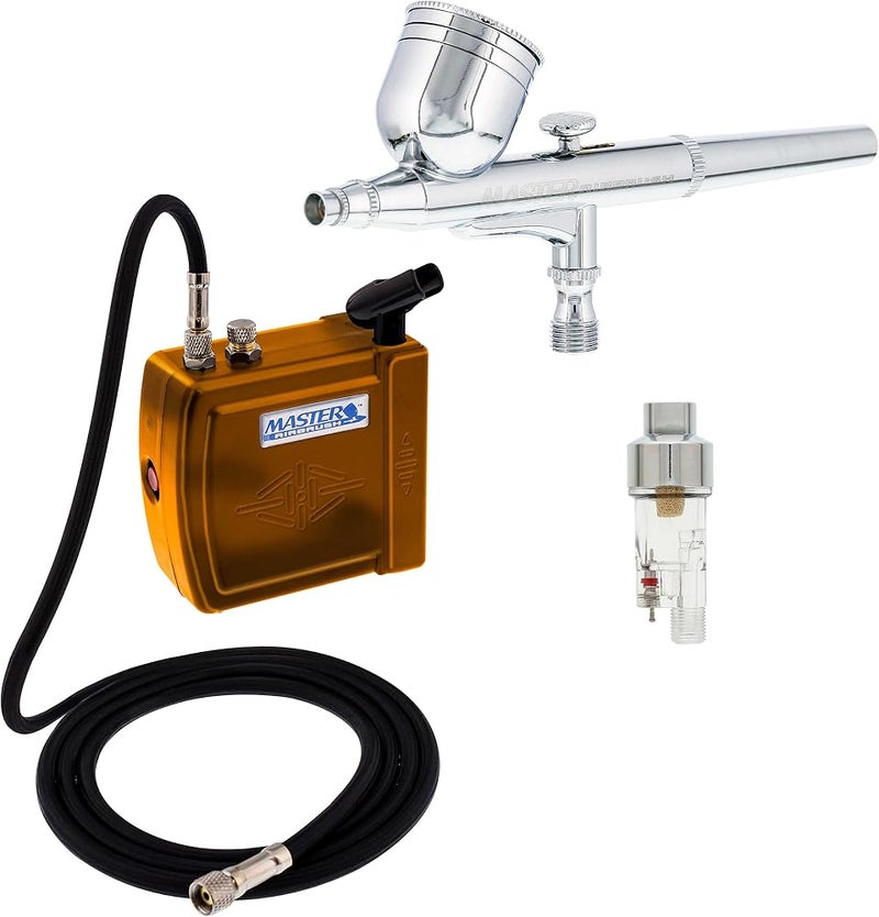 Master Airbrush Multi-Purpose Air Brush Kit with Mini C16-G Air Compressor - Image 1