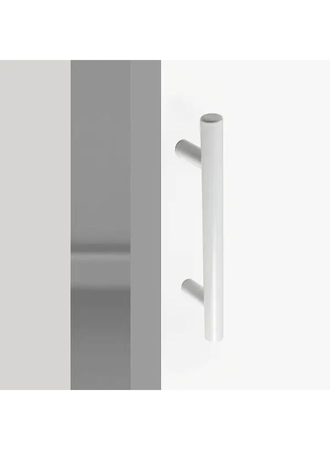 White 18Pcs T Shaped Cabinet Handles Stainless Steel 3 78 Inch Hole Spacing - Image 2
