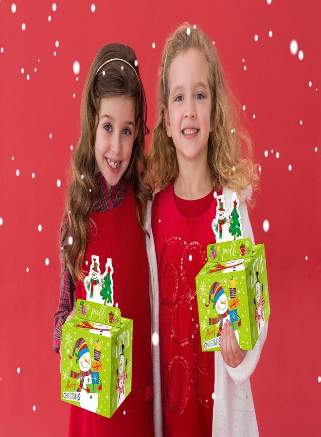 XiaosRen Christmas Surprise Money Box for Cash Gift, Merry Christmas Money Gift Box with Card and Cash Holder for Kids Adults, DIY Fun Holiday, Includes 50Pcs Transparent Bag (Green) - Image 4
