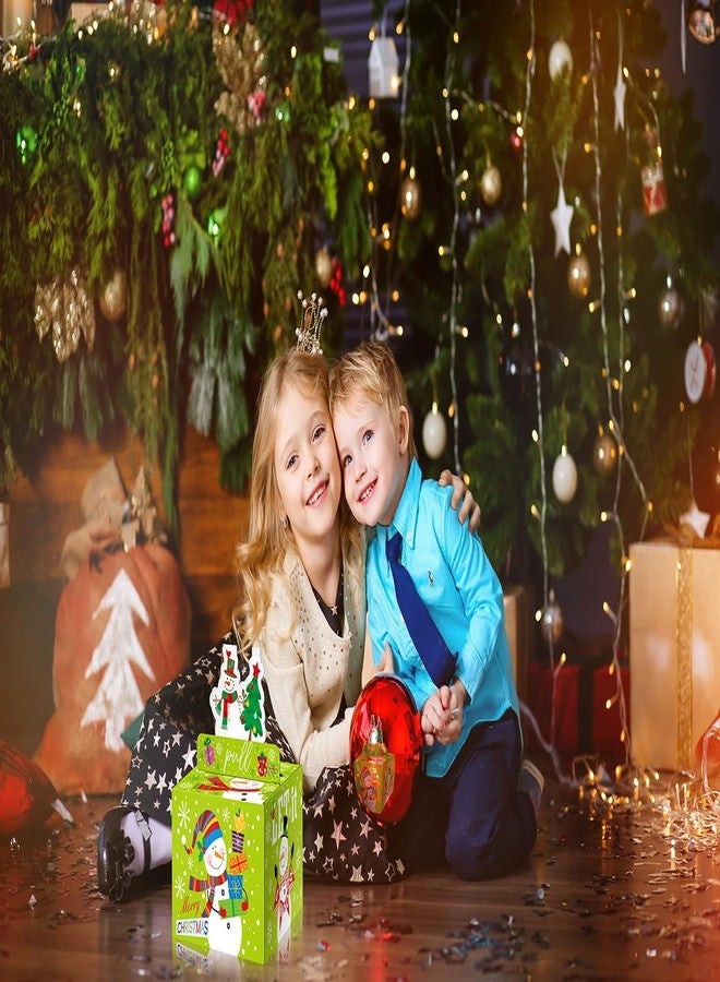 XiaosRen Christmas Surprise Money Box for Cash Gift, Merry Christmas Money Gift Box with Card and Cash Holder for Kids Adults, DIY Fun Holiday, Includes 50Pcs Transparent Bag (Green) - Image 5