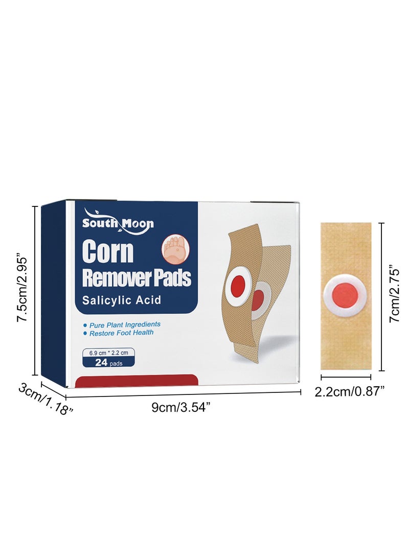 SOUTH MOON 24 Pcs Foot Corn Removal Plaster,Natural Ingredients,Foot Care Expert,Calluses Plantar Treatment,Relief Pain From Calluses, Corns, Blisters, Heel Frictions  - Image 2