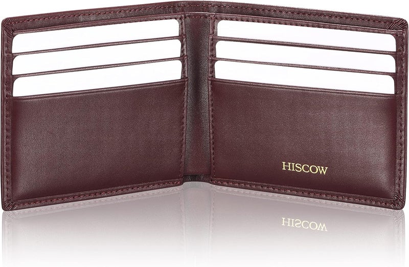 HISCOW Leather Business Card Case Holder for Men & Women, Italian Calfskin - Image 1
