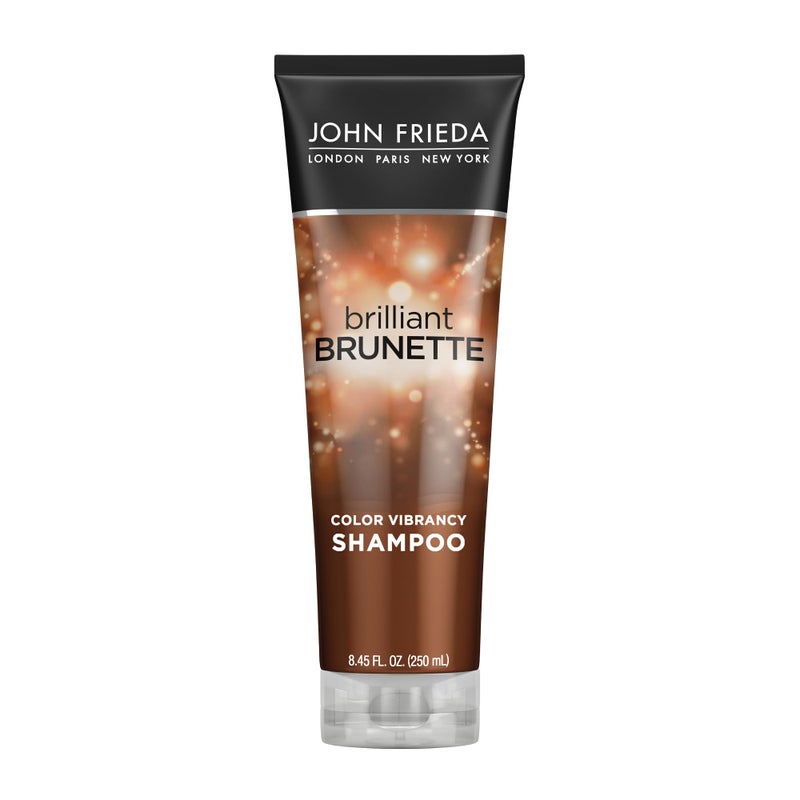 John Frieda شامبو جون فريدا برايلينت برونيت متعدد الألوان، شامبو حماية اللون، يساعد على فتح اللون الزاهي، 8.45 أونصة - Image 1