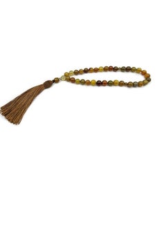 REBUY REBUY Natural Dragon Vein Agate Stone Tasbih  - Image 5
