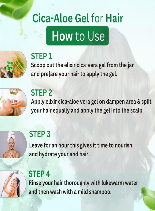 CIPHER Elixir Cica - Pure Aloe Vera Gel for Women 400ml | Aloe Vera Gel for Face and Hair | Face Gel for Glowing Skin | Aloe Vera Moisturizer | Natural Skin Care Gel (200 ml (Pack of 2)) - Image 5