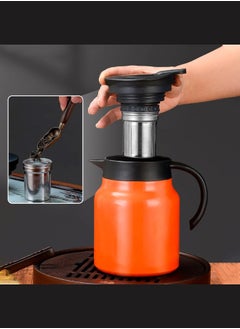 Generic Stainless Steel Thermal Teapot with Infuser for Hot Drinks and Temperature Display - Stylish Design and Ultimate Comfort!  - Image 4