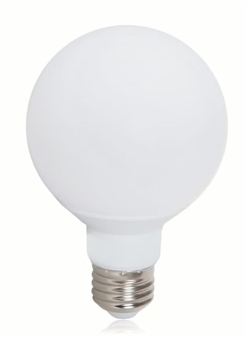 Beauenty - 7W LED G80 Edison Light Bulb Soft White 3000K 450lm E27 Medium Base Milky Glass Finishing Perfect for Vanity Makeup Mirror Droplight Floor lamp - Image 1