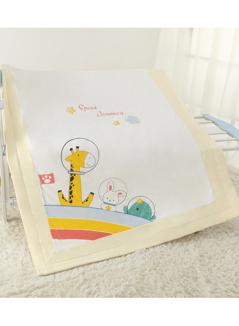 Kids Quilt, Pure Cotton Baby ThinBlanket, Four Seasons All Year AirConditioning Quilt, Pure Cotton FillingWashable Baby Cover Blanket,120x150cm Toddler Thin Quilt - Image 4
