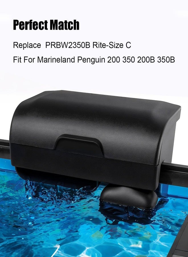ULZOZN فلاتر أحواض السمك من ULZOZN، قطعتان، مع خرطوشتين من نوع Rite-Size C، متوافقة مع أحواض Marineland Penguin 200 و350 و200B و350B، وفلاتر Biowheel لأحواض السمك، بديلة لـ PRBW2350B - Image 4