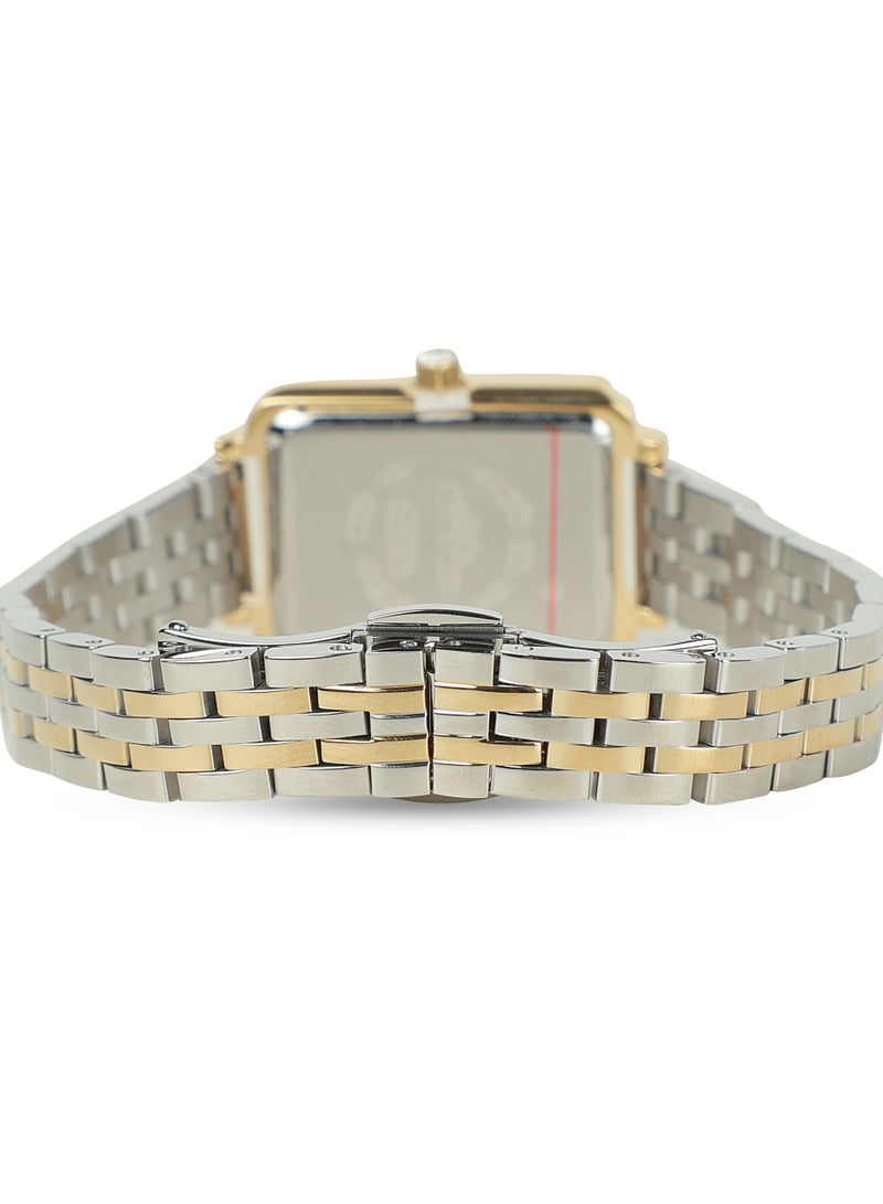 Marreo Valentino Women's Gold/Silver Wrist Watch with White Dial