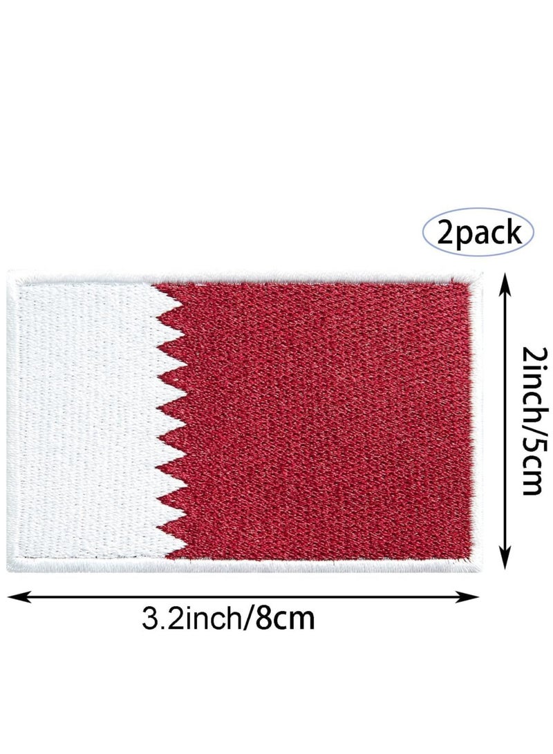 Generic Pack of 2pcs Embroidered Flag Patches - Perfect for Jackets - Backpackers - Travelers - Uniforms - Jeans and Hats - Tactical Embroidered Patches  - Image 2