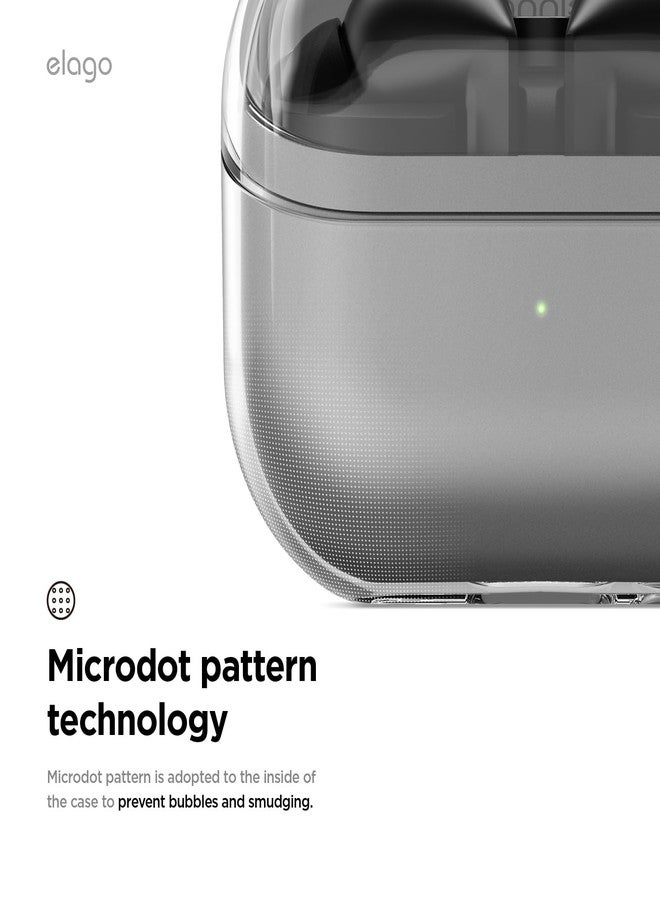 elago Compatible with Samsung Galaxy Buds 3 Pro & 3 & 3 FE Case, Clear Case with Carabiner, Premium TPU Cover, Wireless Charging, Headphone Accessories, for Men, for Women (Clear) - Image 5