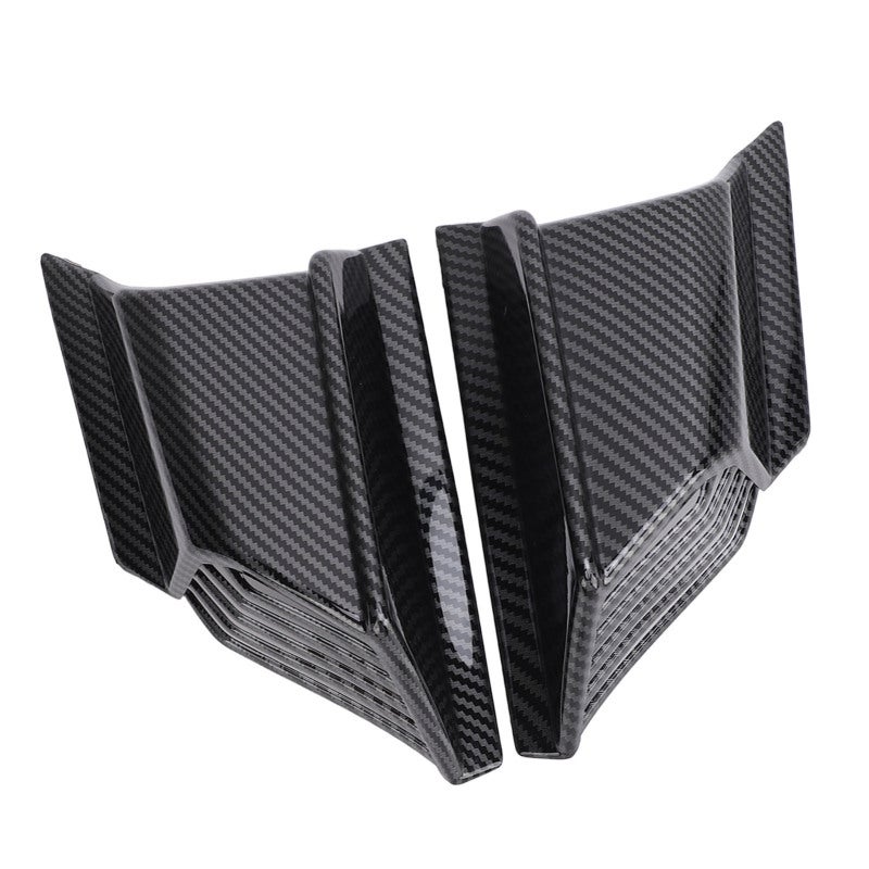 Motorcycle Front Spoiler Carbon Fiber Pattern Aerodynamic Winglets - Motorcycle Spoiler Wings for ADV 160 2019-2024 - Motorcycle Fairing Wind Wing for Protection - Image 4