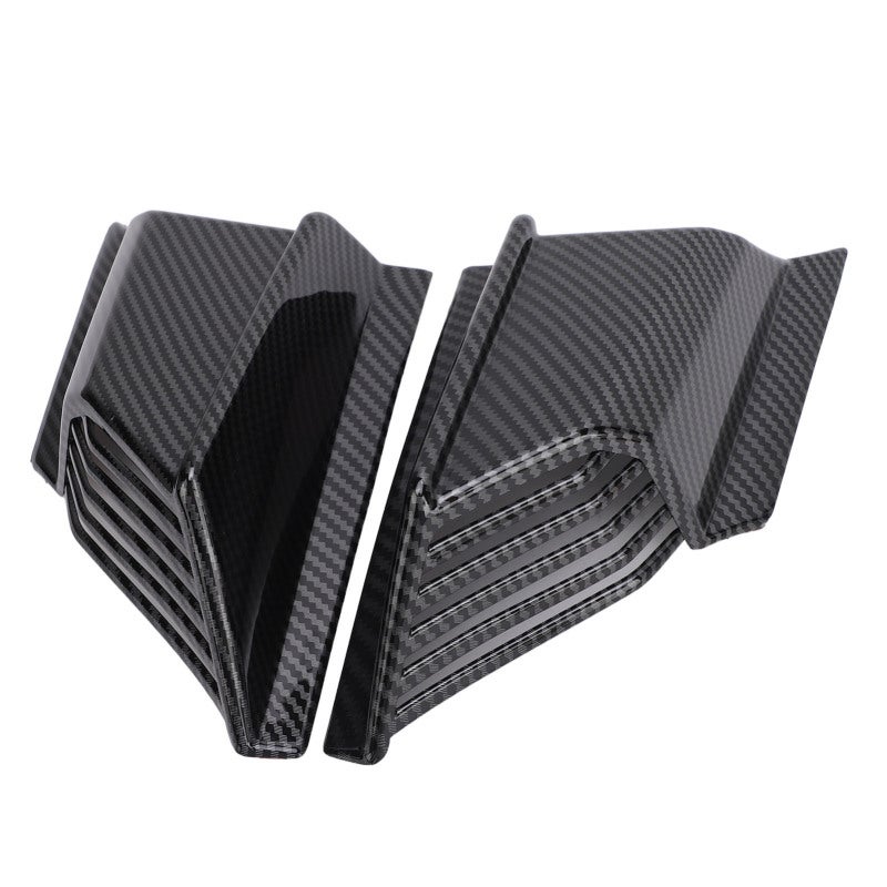 Motorcycle Front Spoiler Carbon Fiber Pattern Aerodynamic Winglets - Motorcycle Spoiler Wings for ADV 160 2019-2024 - Motorcycle Fairing Wind Wing for Protection - Image 2