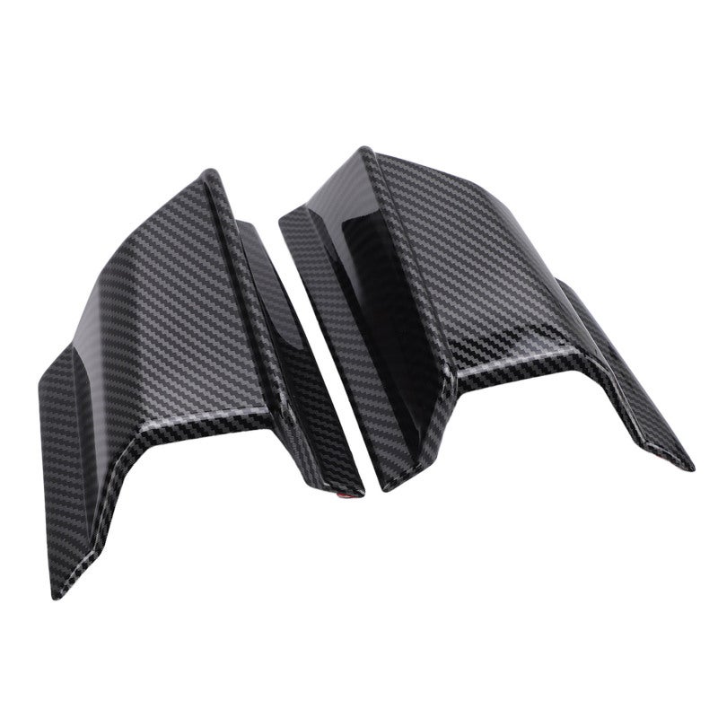 Motorcycle Front Spoiler Carbon Fiber Pattern Aerodynamic Winglets - Motorcycle Spoiler Wings for ADV 160 2019-2024 - Motorcycle Fairing Wind Wing for Protection - Image 5