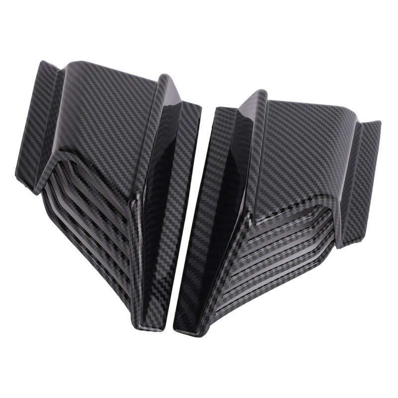 Motorcycle Front Spoiler Carbon Fiber Pattern Aerodynamic Winglets - Motorcycle Spoiler Wings for ADV 160 2019-2024 - Motorcycle Fairing Wind Wing for Protection - Image 3
