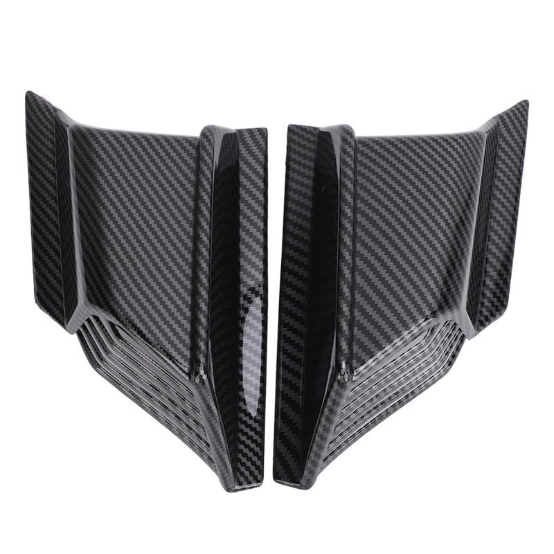 Motorcycle Front Spoiler Carbon Fiber Pattern Aerodynamic Winglets - Motorcycle Spoiler Wings for ADV 160 2019-2024 - Motorcycle Fairing Wind Wing for Protection - Image 1