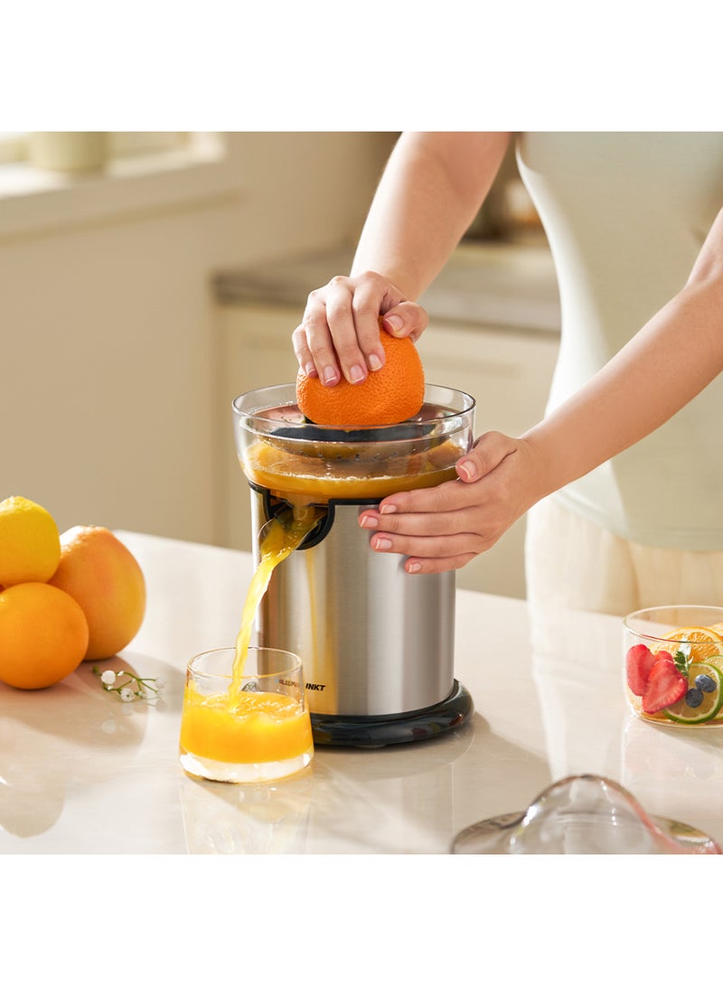 Blaupunkt Citrus Juicer, 130W, Stainless Steel Body, Filter and Spout - Image 3