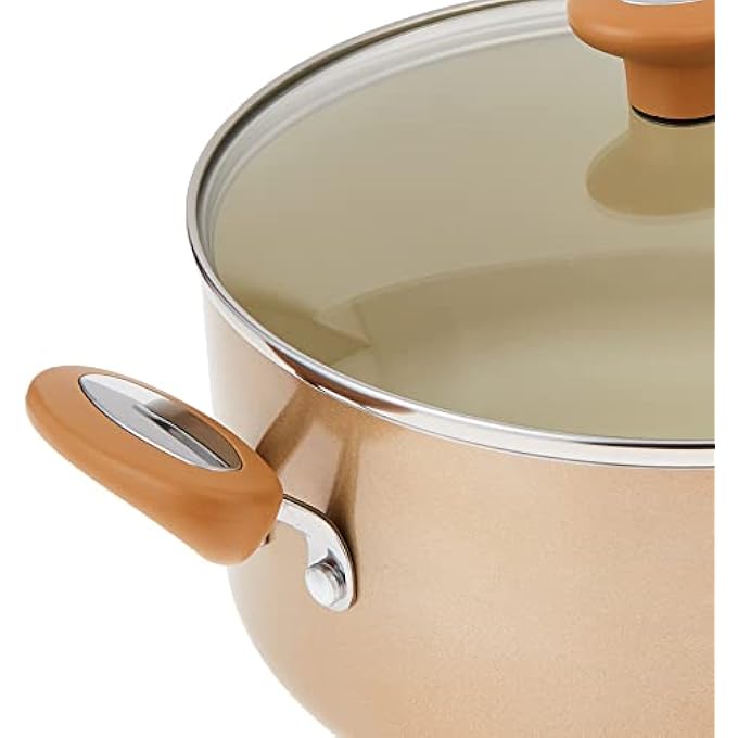 MEYER Aluminum NonStick Covered Saucepan Set Of 2Piece  Cream My16865 - Image 4