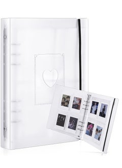 Generic Mini Photo Al with 20 Pcs Inner 6 Ring Photocard Binder A5 Kpop Photocard Holder Book Photo Card Holders Photo Al Folder Clear Photocard Sleeves for Business Card or Picture (4 Photo Style)  - Image 1