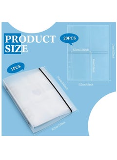 Generic Mini Photo Al with 20 Pcs Inner 6 Ring Photocard Binder A5 Kpop Photocard Holder Book Photo Card Holders Photo Al Folder Clear Photocard Sleeves for Business Card or Picture (4 Photo Style)  - Image 2