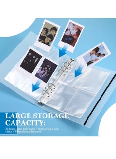 Generic Mini Photo Al with 20 Pcs Inner 6 Ring Photocard Binder A5 Kpop Photocard Holder Book Photo Card Holders Photo Al Folder Clear Photocard Sleeves for Business Card or Picture (4 Photo Style)  - Image 5