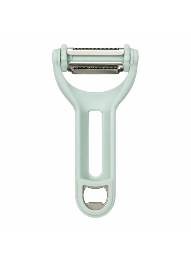 Danny Home 3-in-1 Vegetable Peeler, Stainless Steel Swivel Peeler with Julienne Blade and Serrated Peeler, Multi-Purpose Fruit and Vegetable Peeler for Potato, Carrot, Cucumber and Fruits - Image 2