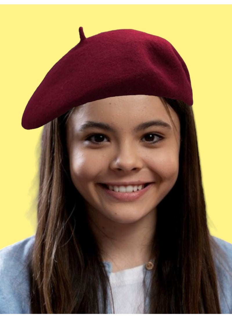 Trenderrs Children's French Painter Felt Beret  - Image 3