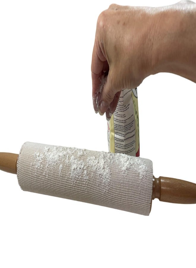 Regency Wraps Rolling Pin Cover for Non-Stick Dough Rolling, 100% Cotton Absorbs Excess Flour So Pastries Come out Light and Flakey, 15" Pack of 2 - Image 3